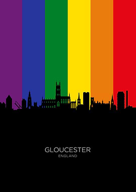 Gloucester England Skyline