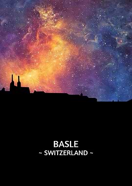 Basle Switzerland Skyline