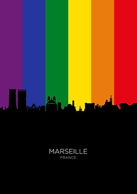 Marseille France Skyline