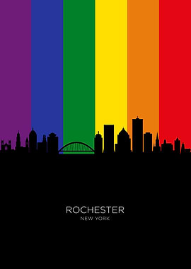 Rochester New York Skyline