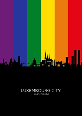 Luxembourg City Skyline