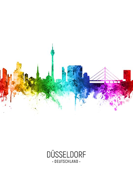 Dusseldorf Germany Skyline