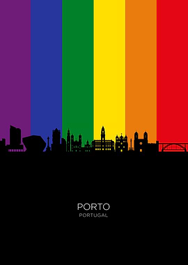 Porto Portugal Skyline