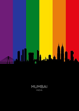 Mumbai India Skyline