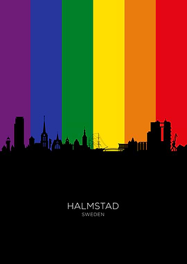 Halmstad Sweden Skyline