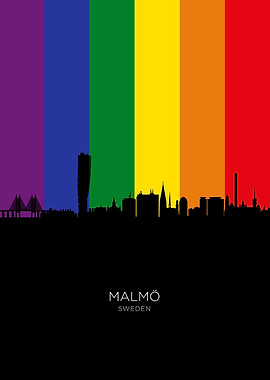 Malmo Sweden Skyline
