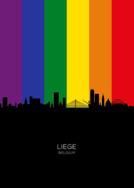 Liege Belgium Skyline