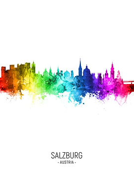Salzburg Austria Skyline