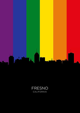 Fresno California Skyline
