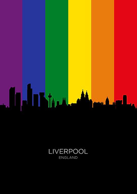 Liverpool England Skyline