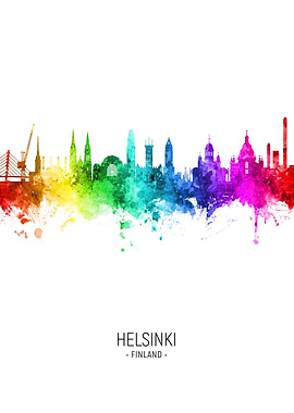Helsinki Finland Skyline