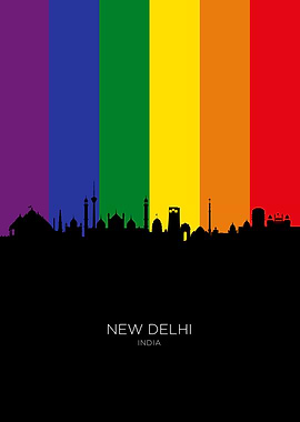 New Delhi India Skyline