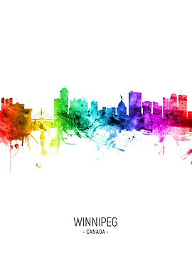 Winnipeg Canada Skyline