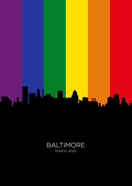 Baltimore Maryland Skyline