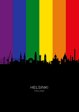 Helsinki Finland Skyline