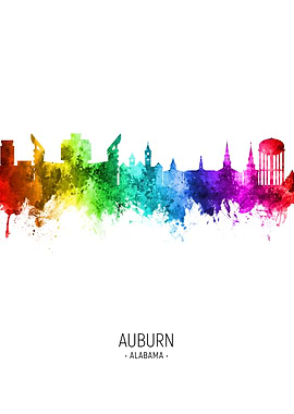 Auburn Alabama Skyline