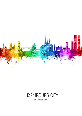 Luxembourg City Skyline