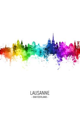 Lausanne Skyline