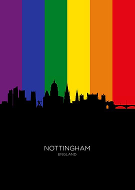 Nottingham England Skyline