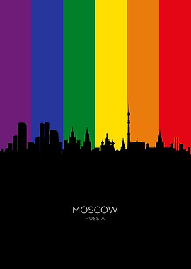 Moscow Russia Skyline