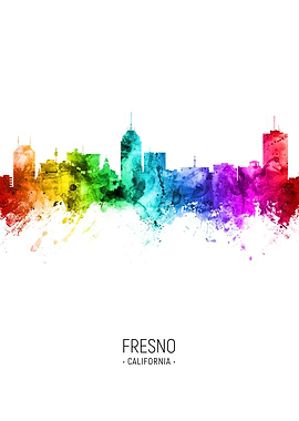 Fresno California Skyline