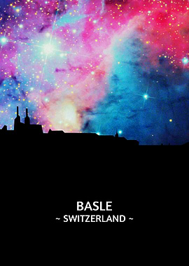 Basle Switzerland Skyline
