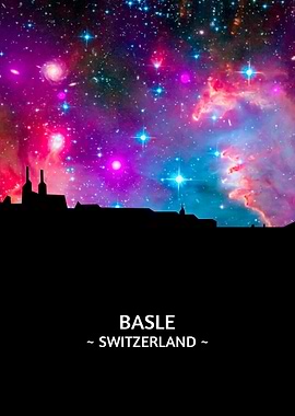 Basle Switzerland Skyline