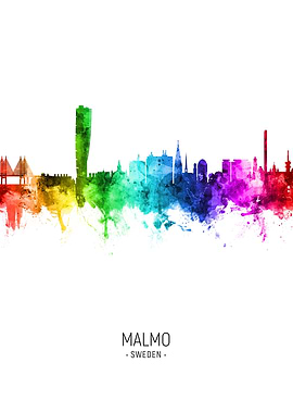 Malmo Sweden Skyline