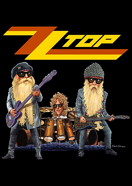 ZZ Top Rock Band Poster