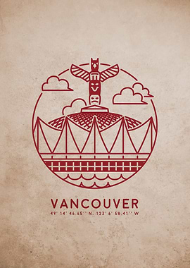 Vancouver Line Art