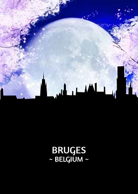 Bruges Belgium Skyline