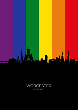 Worcester England Skyline