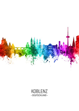 Koblenz Germany Skyline