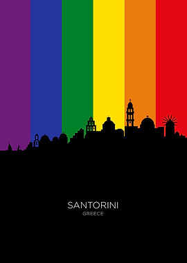 Santorini Greece Skyline