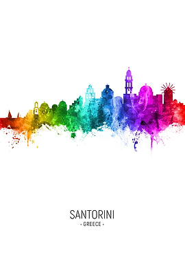 Santorini Greece Skyline