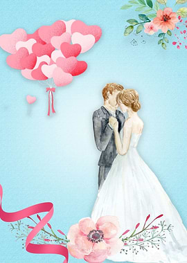 Wedding with Love Balloons