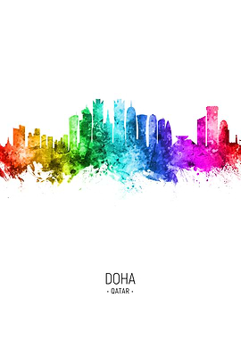 Doha Qatar Skyline