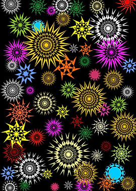 Colorful Lantern Stars