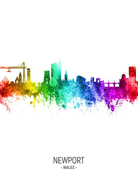 Newport Wales Skyline