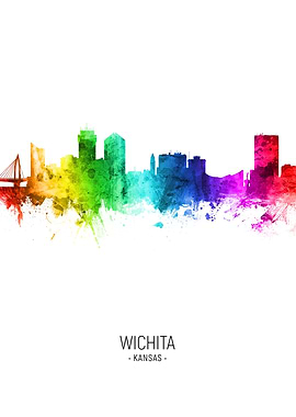 Wichita Kansas Skyline