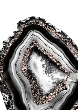 Agate Rose Gold Glitter 4