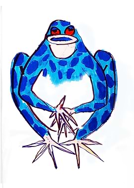 Blue frog