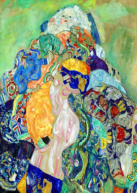 Gustav Klimt Baby Cradle