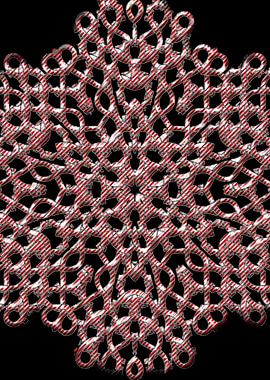 Candy Cane Showflake