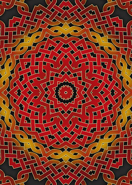 Red Orange Kaleidoscope