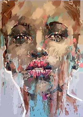 Girl abstract portrait