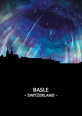 Basle Switzerland Skyline