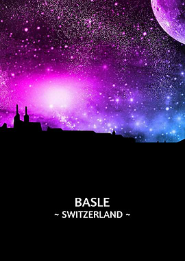 Basle Switzerland Skyline
