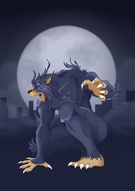 Beast on full moon
