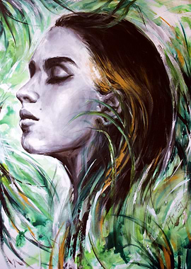 Green Goddess Portrait